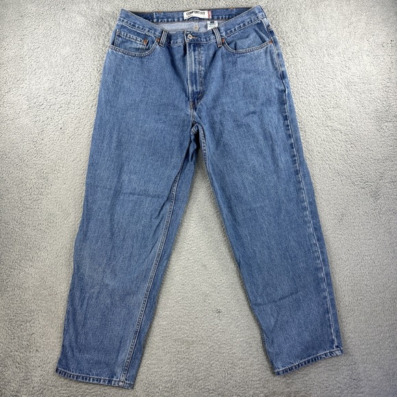 Vintage Levis 560 Jeans Mens 38x30 Blue Denim Pants Loose Comfort Y2K Work Retro - Picture 1 of 10